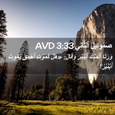 Picture 02 - صَمُوئِيلَ ٱلثَّانِي 3:33 AVD - وَرَثَا ٱلْمَلِكُ - Bible Verse Picture