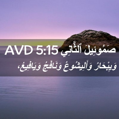 Picture 02 - صَمُوئِيلَ ٱلثَّانِي 5:15 AVD - وَيِبْحَارُ وَأَلِيشُوعُ - Bible Verse Picture