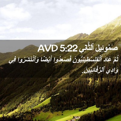 Picture 02 - صَمُوئِيلَ ٱلثَّانِي 5:22 AVD - ثُمَّ عَادَ - Bible Verse Picture