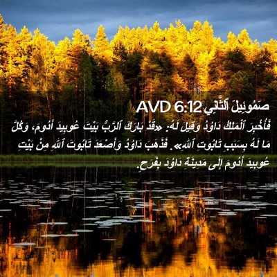 Picture 02 - صَمُوئِيلَ ٱلثَّانِي 6:12 AVD - فَأُخْبِرَ ٱلْمَلِكُ - Bible Verse Picture