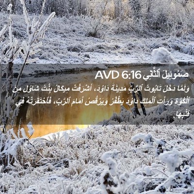 Picture 02 - صَمُوئِيلَ ٱلثَّانِي 6:16 AVD - وَلَمَّا دَخَلَ تَابُوتُ - Bible Verse Picture