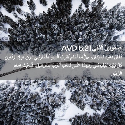 Picture 02 - صَمُوئِيلَ ٱلثَّانِي 6:21 AVD - فَقَالَ دَاوُدُ - Bible Verse Picture