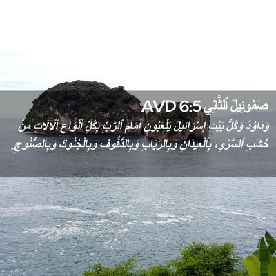 Picture 02 - صَمُوئِيلَ ٱلثَّانِي 6:5 AVD - وَدَاوُدُ وَكُلُّ بَيْتِ - Bible Verse Picture