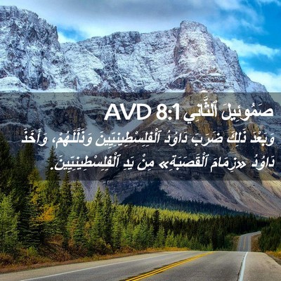 Picture 02 - صَمُوئِيلَ ٱلثَّانِي 8:1 AVD - وَبَعْدَ ذَلِكَ ضَرَبَ - Bible Verse Picture