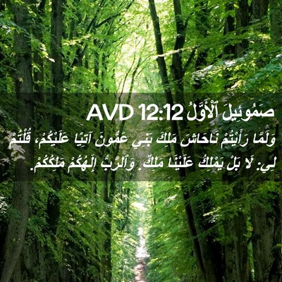 Picture 02 - صَمُوئِيلَ ٱلْأَوَّلُ 12:12 AVD - وَلَمَّا رَأَيْتُمْ - Bible Verse Picture