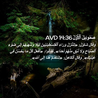 Picture 02 - صَمُوئِيلَ ٱلْأَوَّلُ 14:36 AVD - وَقَالَ شَاوُلُ: - Bible Verse Picture