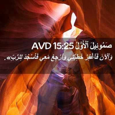 Picture 02 - صَمُوئِيلَ ٱلْأَوَّلُ 15:25 AVD - وَٱلْآنَ فَٱغْفِرْ - Bible Verse Picture