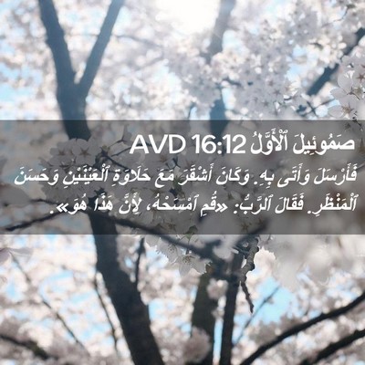 Picture 02 - صَمُوئِيلَ ٱلْأَوَّلُ 16:12 AVD - فَأَرْسَلَ وَأَتَى بِهِ. - Bible Verse Picture