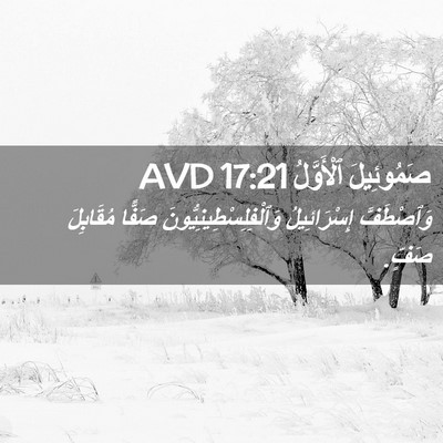 Picture 02 - صَمُوئِيلَ ٱلْأَوَّلُ 17:21 AVD - وَٱصْطَفَّ إِسْرَائِيلُ - Bible Verse Picture