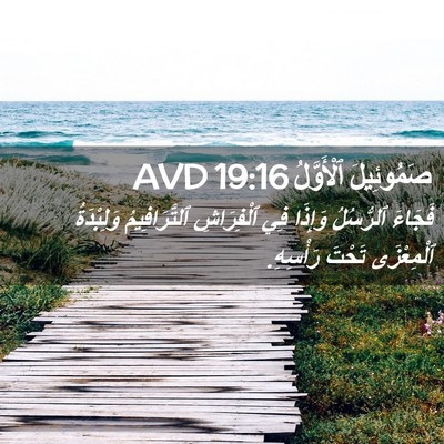 Picture 02 - صَمُوئِيلَ ٱلْأَوَّلُ 19:16 AVD - فَجَاءَ ٱلرُّسُلُ وَإِذَا - Bible Verse Picture