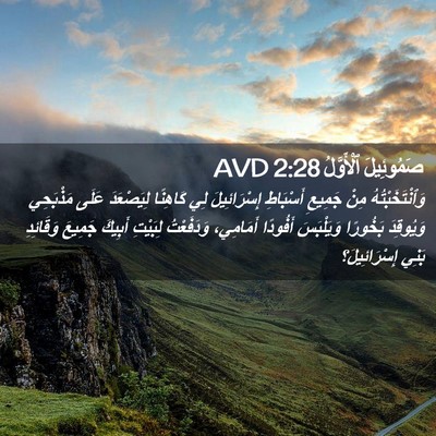 Picture 02 - صَمُوئِيلَ ٱلْأَوَّلُ 2:28 AVD - وَٱنْتَخَبْتُهُ مِنْ - Bible Verse Picture