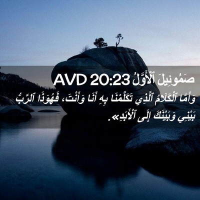 Picture 02 - صَمُوئِيلَ ٱلْأَوَّلُ 20:23 AVD - وَأَمَّا ٱلْكَلَامُ - Bible Verse Picture