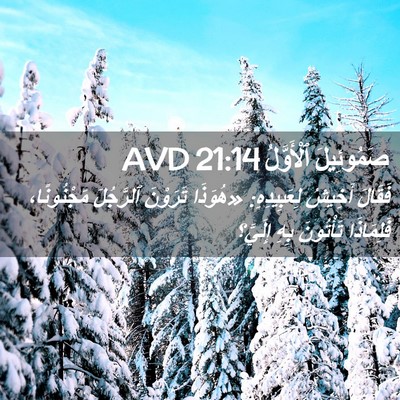 Picture 02 - صَمُوئِيلَ ٱلْأَوَّلُ 21:14 AVD - فَقَالَ أَخِيشُ - Bible Verse Picture