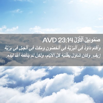 Picture 02 - صَمُوئِيلَ ٱلْأَوَّلُ 23:14 AVD - وَأَقَامَ دَاوُدُ فِي - Bible Verse Picture
