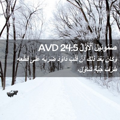 Picture 02 - صَمُوئِيلَ ٱلْأَوَّلُ 24:5 AVD - وَكَانَ بَعْدَ ذَلِكَ - Bible Verse Picture