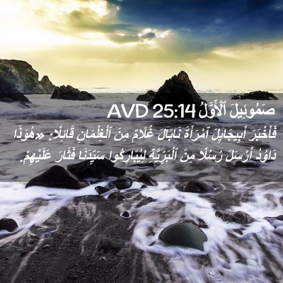 Picture 02 - صَمُوئِيلَ ٱلْأَوَّلُ 25:14 AVD - فَأَخْبَرَ أَبِيجَايِلَ - Bible Verse Picture