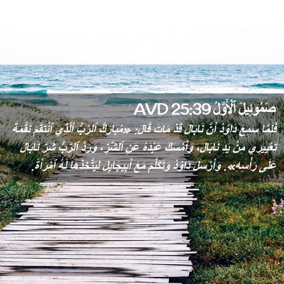 Picture 02 - صَمُوئِيلَ ٱلْأَوَّلُ 25:39 AVD - فَلَمَّا سَمِعَ دَاوُدُ - Bible Verse Picture