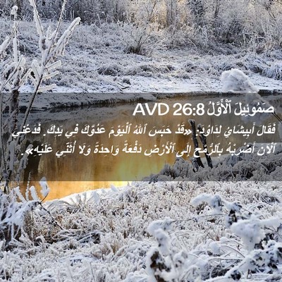Picture 02 - صَمُوئِيلَ ٱلْأَوَّلُ 26:8 AVD - فَقَالَ أَبِيشَايُ - Bible Verse Picture