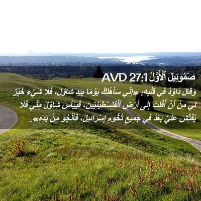 Picture 02 - صَمُوئِيلَ ٱلْأَوَّلُ 27:1 AVD - وَقَالَ دَاوُدُ فِي - Bible Verse Picture