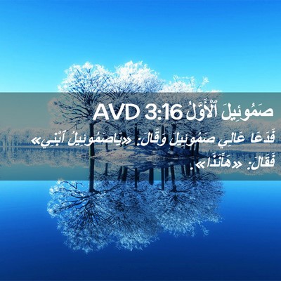 Picture 02 - صَمُوئِيلَ ٱلْأَوَّلُ 3:16 AVD - فَدَعَا عَالِي صَمُوئِيلَ - Bible Verse Picture
