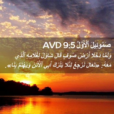 Picture 02 - صَمُوئِيلَ ٱلْأَوَّلُ 9:5 AVD - وَلَمَّا دَخَلَا أَرْضَ - Bible Verse Picture