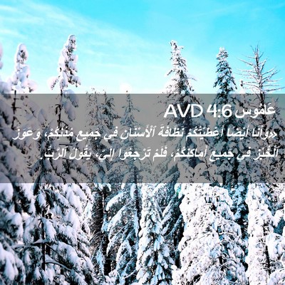 Picture 02 - عَامُوس 4:6 AVD - «وَأَنَا أَيْضًا - Bible Verse Picture
