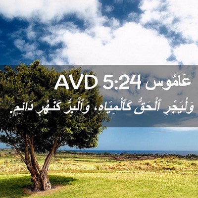 Picture 02 - عَامُوس 5:24 AVD - وَلْيَجْرِ ٱلْحَقُّ - Bible Verse Picture