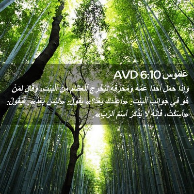 Picture 02 - عَامُوس 6:10 AVD - وَإِذَا حَمَلَ أَحَدًا - Bible Verse Picture