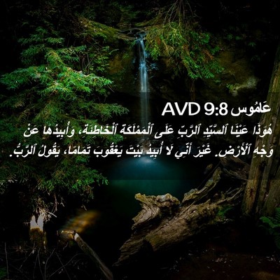 Picture 02 - عَامُوس 9:8 AVD - هُوَذَا عَيْنَا - Bible Verse Picture