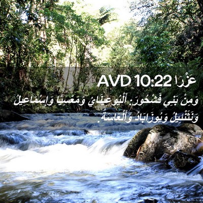Picture 02 - عَزْرَا 10:22 AVD - وَمِنْ بَنِي فَشْحُورَ: - Bible Verse Picture