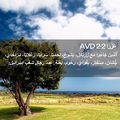 Picture 02 - عَزْرَا 2:2 AVD - ٱلَّذِينَ جَاءُوا مَعَ - Bible Verse Picture