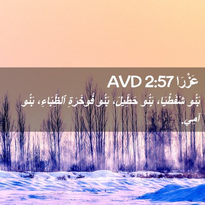 Picture 02 - عَزْرَا 2:57 AVD - بَنُو شَفَطْيَا، بَنُو - Bible Verse Picture