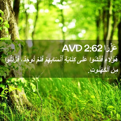 Picture 02 - عَزْرَا 2:62 AVD - هَؤُلَاءِ فَتَّشُوا عَلَى - Bible Verse Picture