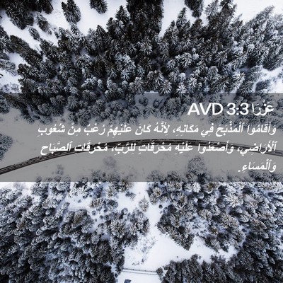 Picture 02 - عَزْرَا 3:3 AVD - وَأَقَامُوا ٱلْمَذْبَحَ - Bible Verse Picture