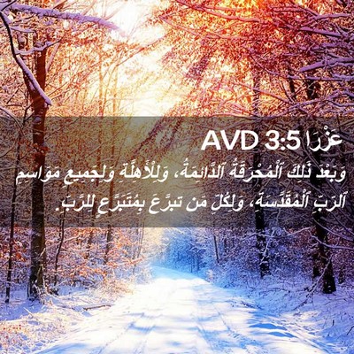 Picture 02 - عَزْرَا 3:5 AVD - وَبَعْدَ ذَلِكَ - Bible Verse Picture
