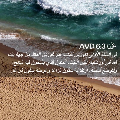 Picture 02 - عَزْرَا 6:3 AVD - فِي ٱلسَّنَةِ ٱلْأُولَى - Bible Verse Picture