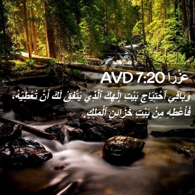 Picture 02 - عَزْرَا 7:20 AVD - وَبَاقِي ٱحْتِيَاجِ - Bible Verse Picture