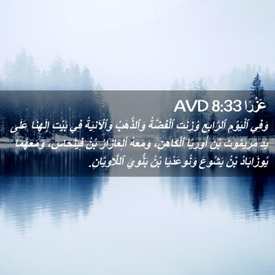 Picture 02 - عَزْرَا 8:33 AVD - وَفِي ٱلْيَوْمِ ٱلرَّابِع - Bible Verse Picture