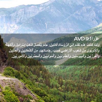 Picture 02 - عَزْرَا 9:1 AVD - وَلَمَّا كَمَلَتْ هَذِهِ - Bible Verse Picture