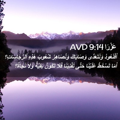 Picture 02 - عَزْرَا 9:14 AVD - أَفَنَعُودُ وَنَتَعَدَّى - Bible Verse Picture
