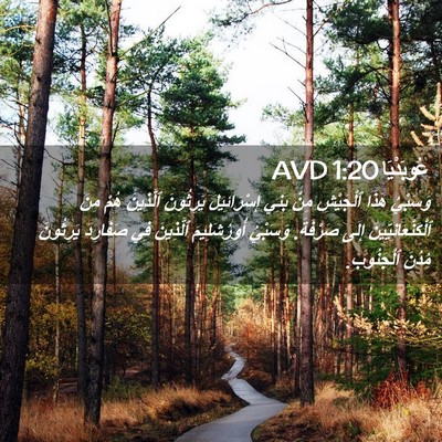 Picture 02 - عُوبَدْيَا 1:20 AVD - وَسَبْيُ هَذَا ٱلْجَيْشِ - Bible Verse Picture