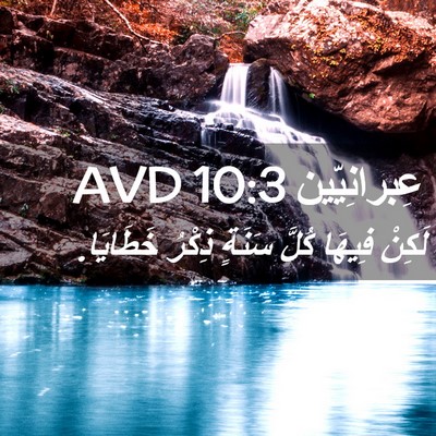 Picture 02 - عِبرانِيّين 10:3 AVD - لَكِنْ فِيهَا كُلَّ سَنَةٍ - Bible Verse Picture