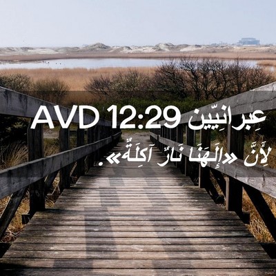 Picture 02 - عِبرانِيّين 12:29 AVD - لِأَنَّ «إِلَهَنَا نَارٌ - Bible Verse Picture