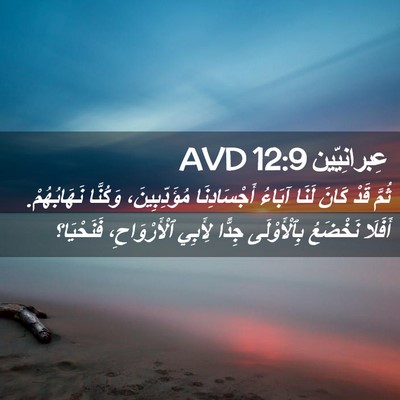 Picture 02 - عِبرانِيّين 12:9 AVD - ثُمَّ قَدْ كَانَ لَنَا - Bible Verse Picture