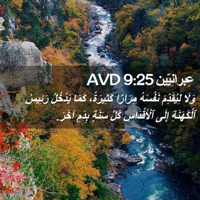 Picture 02 - عِبرانِيّين 9:25 AVD - وَلَا لِيُقَدِّمَ - Bible Verse Picture