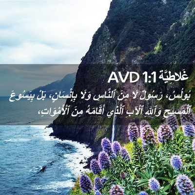 Picture 02 - غَلاطِيَّة 1:1 AVD - بُولُسُ، رَسُولٌ لَا مِنَ - Bible Verse Picture