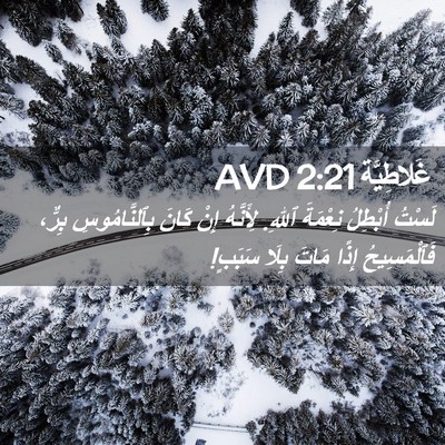 Picture 02 - غَلاطِيَّة 2:21 AVD - لَسْتُ أُبْطِلُ نِعْمَةَ - Bible Verse Picture