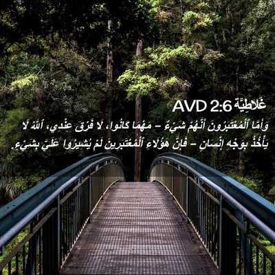 Picture 02 - غَلاطِيَّة 2:6 AVD - وَأَمَّا ٱلْمُعْتَبَرُونَ - Bible Verse Picture