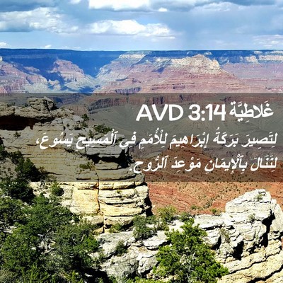 Picture 02 - غَلاطِيَّة 3:14 AVD - لِتَصِيرَ بَرَكَةُ - Bible Verse Picture