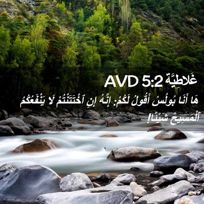 Picture 02 - غَلاطِيَّة 5:2 AVD - هَا أَنَا بُولُسُ أَقُولُ - Bible Verse Picture